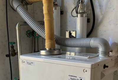 　中央区　石油暖房ボイラー交換　三菱製から長府製